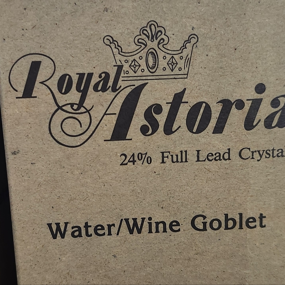 Set of 4 Royal Astoria Water/Wine Goblets